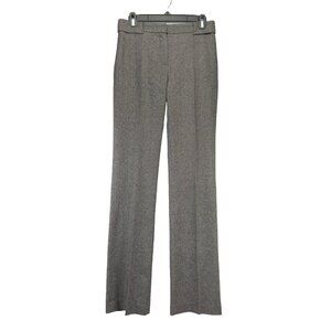 JUDITH & CHARLES Long inseam 33 Wool Designer Office Grey Tweed Straight Pants 2